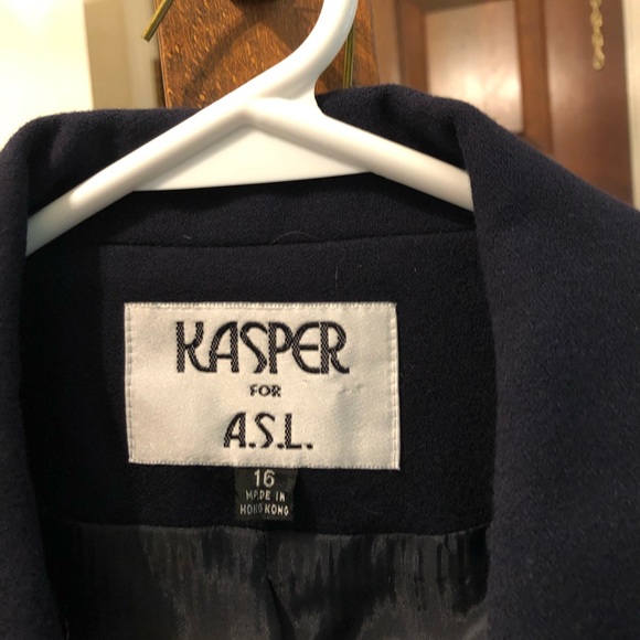 Black Kasper Skirt Suit - Picture 3 of 5